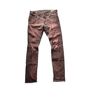 Diesel Faded Men's Jeans in Burgundy/Wine Color. Size Waist 32.